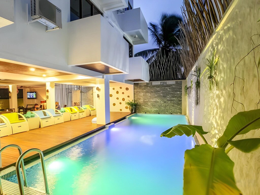 Pool at Aquzz Hotel & Spa Maafushi